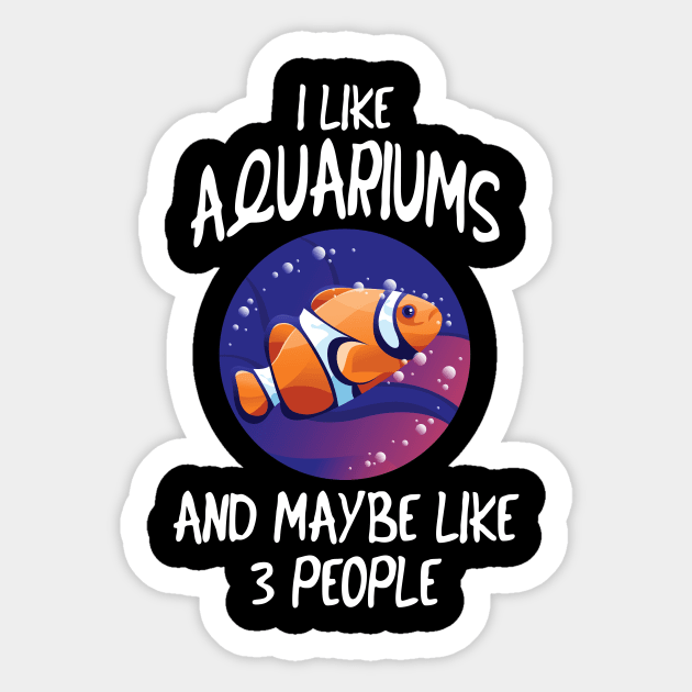 Aquaristic Fish Aquarist Funny Gift Sticker by Foxxy Merch